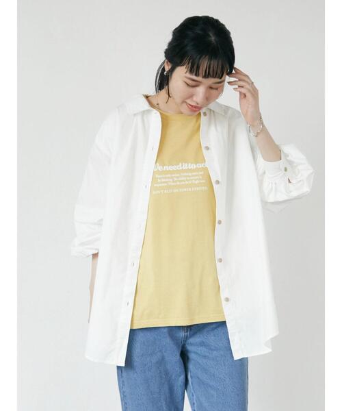CRAFT STANDARD BOUTIQUE(クラフトスタンダードブティック)の「ギャザーシャツブルゾン *◆(シャツ/ブラウス・レディース・オフホワイト/ブルー/ブルー系その他4・FREE)」の15枚目の写真