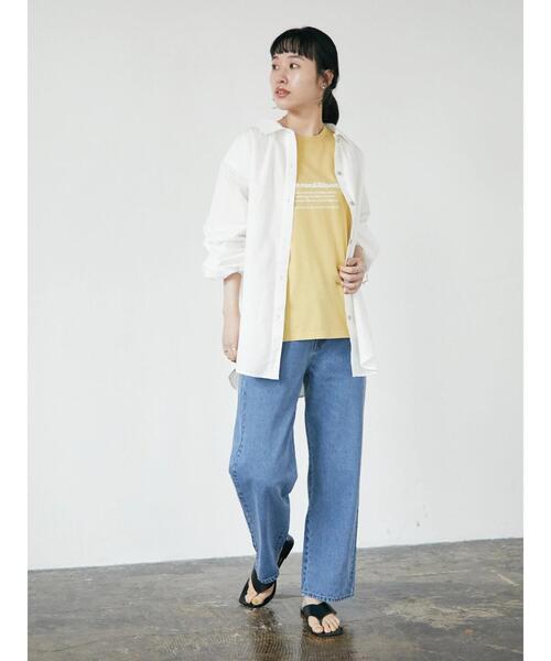 CRAFT STANDARD BOUTIQUE(クラフトスタンダードブティック)の「ギャザーシャツブルゾン *◆(シャツ/ブラウス・レディース・オフホワイト/ブルー/ブルー系その他4・FREE)」の16枚目の写真