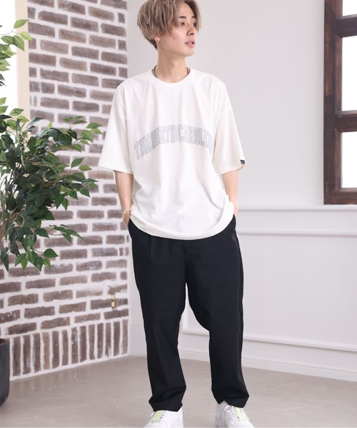 Craft Nicholson（クラフトニコルソン）の「オーバーサイズカレッジロゴ半袖Tシャツ（Tシャツ/カットソー・メンズ・ホワイト・FREE）」の10枚目の写真