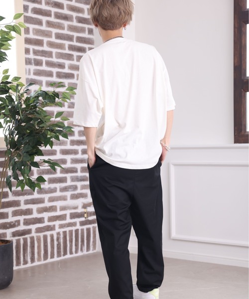 Craft Nicholson（クラフトニコルソン）の「オーバーサイズカレッジロゴ半袖Tシャツ（Tシャツ/カットソー・メンズ・ホワイト・FREE）」の7枚目の写真