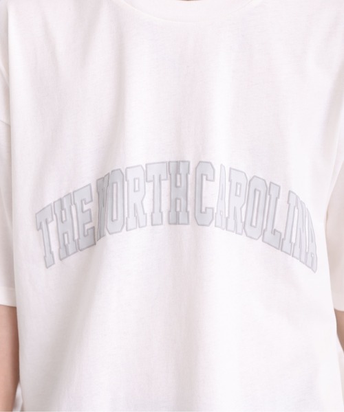 Craft Nicholson（クラフトニコルソン）の「オーバーサイズカレッジロゴ半袖Tシャツ（Tシャツ/カットソー・メンズ・ホワイト・FREE）」の11枚目の写真