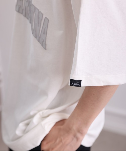 Craft Nicholson（クラフトニコルソン）の「オーバーサイズカレッジロゴ半袖Tシャツ（Tシャツ/カットソー・メンズ・ホワイト・FREE）」の9枚目の写真