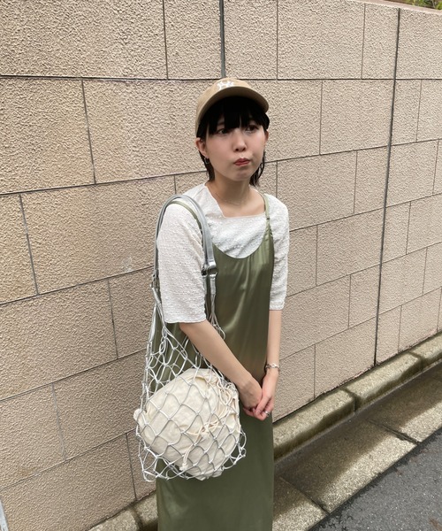 DuKKah(デュカ)の「Dukkah/【低身長向け】ポコポコプル5分袖オーバー(Tシャツ/カットソー・レディース・ブラック/パープル/アイボリー・X-SMALL)」の15枚目の写真