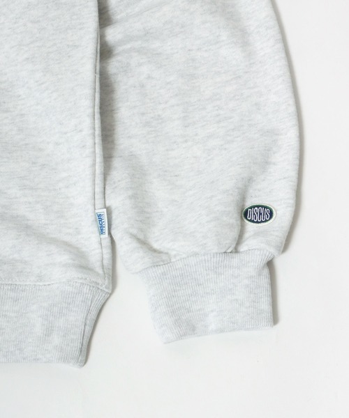 DISCUS ATHLETIC(ディスカス アスレチック)の「DISCUS ATHLETIC(ディスカスアスレチック)ロゴ刺繍 ハーフジップスウェット トップス 長袖/プルオーバー トレーナー(スウェット・レディース・アッシュグレー/ブラック/グリーン・M/L)」の10枚目の写真
