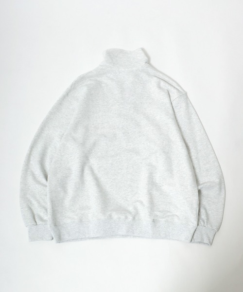 DISCUS ATHLETIC(ディスカス アスレチック)の「DISCUS ATHLETIC(ディスカスアスレチック)ロゴ刺繍 ハーフジップスウェット トップス 長袖/プルオーバー トレーナー(スウェット・レディース・アッシュグレー/ブラック/グリーン・M/L)」の5枚目の写真