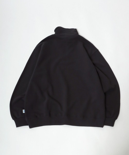 DISCUS ATHLETIC(ディスカス アスレチック)の「DISCUS ATHLETIC(ディスカスアスレチック)ロゴ刺繍 ハーフジップスウェット トップス 長袖/プルオーバー トレーナー(スウェット・レディース・アッシュグレー/ブラック/グリーン・M/L)」の4枚目の写真