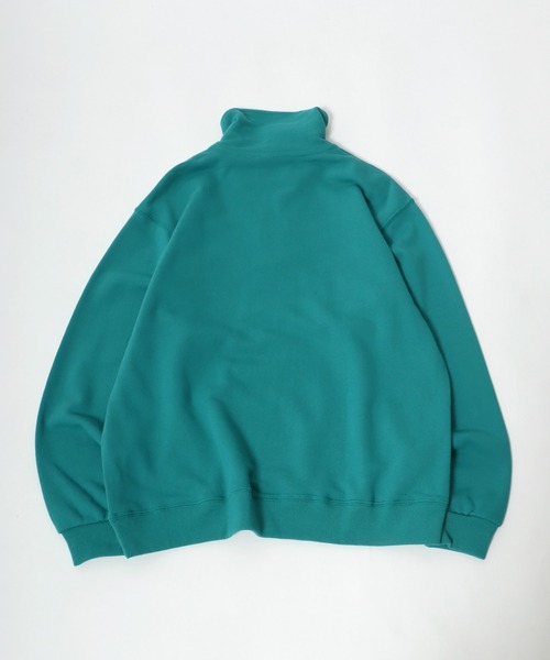 DISCUS ATHLETIC(ディスカス アスレチック)の「DISCUS ATHLETIC(ディスカスアスレチック)ロゴ刺繍 ハーフジップスウェット トップス 長袖/プルオーバー トレーナー(スウェット・レディース・アッシュグレー/ブラック/グリーン・M/L)」の6枚目の写真