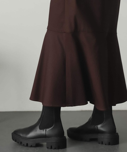 SENSE OF PLACE by URBAN RESEARCH（センスオブプレイスバイアーバンリサーチ）の「トラックソールサイドゴアブーツ（ブーツ・レディース・ブラック/アイボリー/ブラウン・MEDIUM/SMALL/LARGE）」の14枚目の写真