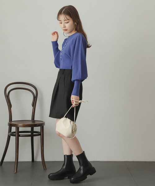 SENSE OF PLACE by URBAN RESEARCH（センスオブプレイスバイアーバンリサーチ）の「トラックソールサイドゴアブーツ（ブーツ・レディース・ブラック/アイボリー/ブラウン・MEDIUM/SMALL/LARGE）」の18枚目の写真