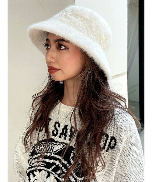 GYDA（ジェイダ）の「ADORABLE DOLLS GYDAバケットハット（ハット・レディース・ブラック/アイボリー・FREE）」の3枚目の写真