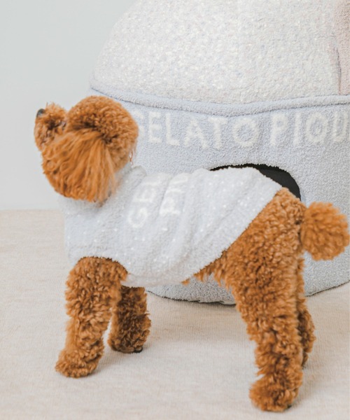 【CAT&DOG】【販路限定商品】ベビモコネップdogプルオーバー（ペットウェア）｜gelato pique（ジェラートピケ）