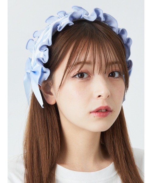 Ank Rouge(アンクルージュ)の「ジャージヘッドドレス(その他ヘアアクセサリー・レディース・ホワイト/ブラック/ブルー・M)」の12枚目の写真