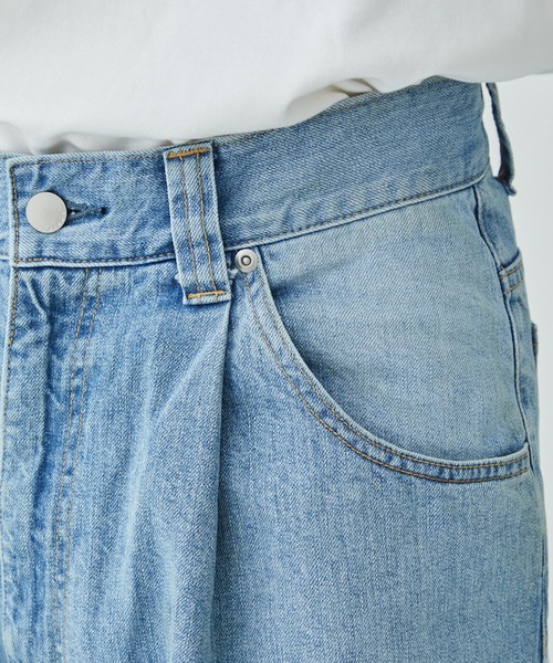 Jieda（ジエダ）の「DAMAGE ONE TUCK WIDE STRAIGHT DENIM（デニム