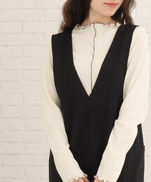 Cutie Blonde | メロウ配色プチハイネックインナー(Tシャツ/カットソー)