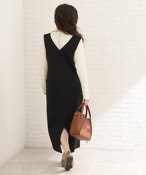 Cutie Blonde(キューティーブロンド)の「◆【1枚でも映える】配色メロウトップス(Tシャツ/カットソー・レディース・ブラック/ダークブラウン/ホワイト系・02/03/01)」の20枚目の写真