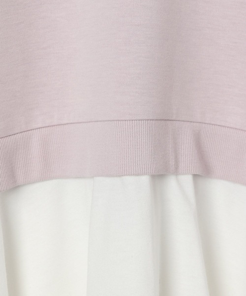 GLOBAL WORK(グローバルワーク)の「ライトクッションレイヤードプルオーバー/157722(スウェット・キッズ・サックスブルー/グレイッシュベージュ/ピンク/パープル・110cm/150cm/120cm/140cm/160cm/100cm/130cm)」の6枚目の写真