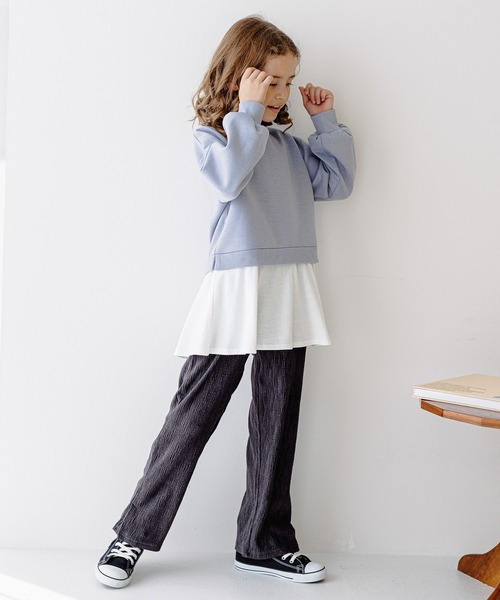 GLOBAL WORK(グローバルワーク)の「ライトクッションレイヤードプルオーバー/157722(スウェット・キッズ・サックスブルー/グレイッシュベージュ/ピンク/パープル・110cm/150cm/120cm/140cm/160cm/100cm/130cm)」の17枚目の写真