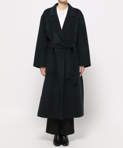 yuw WOOL RIVER BIG COAT チェスターコート　ロング　ベルト yuw WOOL RIVER BIG COAT チェスターコート ロング ベルト yuw