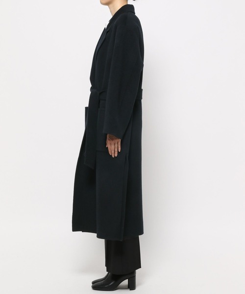 yuw WOOL RIVER BIG COAT チェスターコート　ロング　ベルト yuw（ユウ）の「ウールリバーBIGコート 169309（チェスター