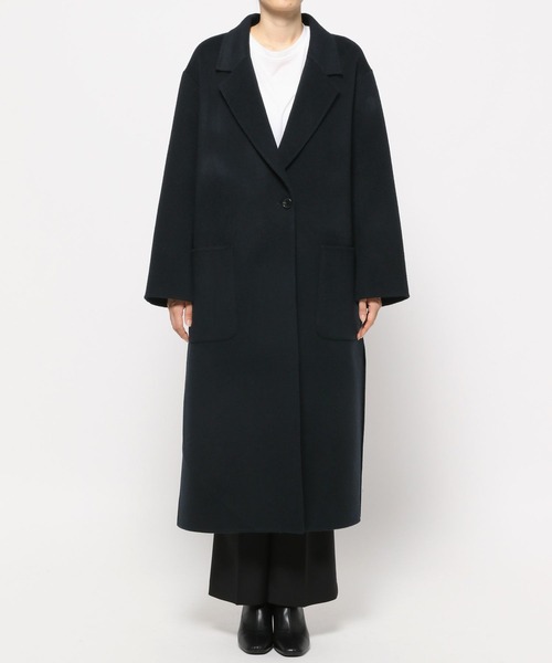 yuw WOOL RIVER BIG COAT チェスターコート　ロング　ベルト yuw WOOL RIVER BIG COAT チェスターコート ロング ベルト