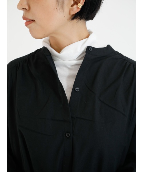 Lugnoncure(ルノンキュール)の「タイプライター脇ティアードワンピース(ワンピース・レディース・ブラック/ベージュ/ネイビー・フリ-)」の8枚目の写真