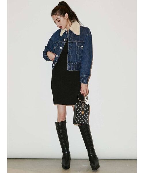 GYDA（ジェイダ）の「GG Round handle バッグ（ショルダーバッグ・レディース・ブラック/オフホワイト・FREE）」の14枚目の写真