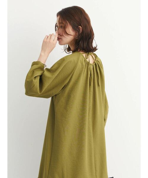 ELENCARE DUE（エレンカーレデュエ）の「・ELENCARE DUE バルーンスリーブワンピース（ワンピース・レディース・カーキ/ベージュ/ブラック・FREE）」の10枚目の写真