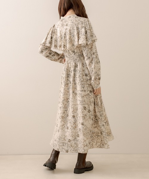 OLIVE des OLIVE（オリーブデオリーブ）の「ケーププチハイ長袖ワンピース（ワンピース・レディース・ブラック/ベージュ/グレイッシュベージュ・FREE）」の20枚目の写真