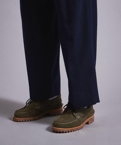 MONKEY TIME（モンキータイム）の「＜monkey time＞ FLANNEL WIDE 2P PANTS/パンツ（その他パンツ・メンズ・ブラック/ネイビー・L/S/M）」の4枚目の写真