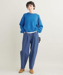 BEAUTY&YOUTH UNITED ARROWS | コットンデニム タック5ポケット カーブパンツ -ウォッシャブル-(デニムパンツ)