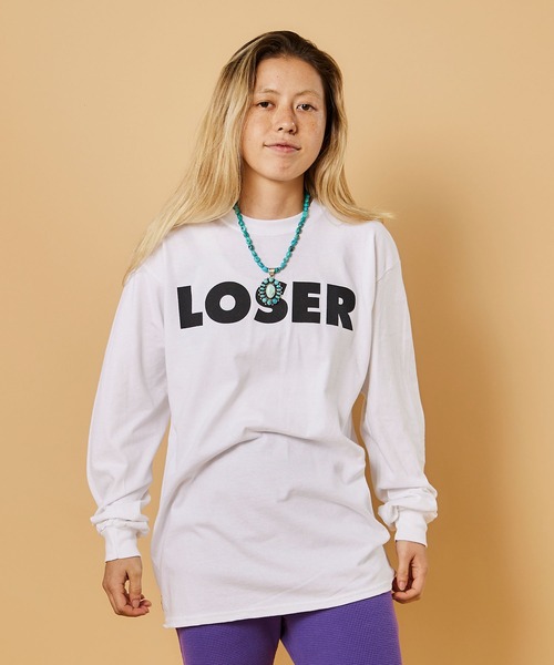 SUB POP(サブポップ)の「L/S PRINT TEE "LOSEER" / ロングスリーブ プリント ティー"ルーザー”(Tシャツ/カットソー・メンズ・ホワイト/ブラック・LARGE/X-LARGE/MEDIUM/SMALL)」の16枚目の写真