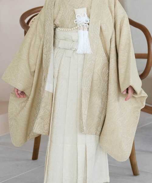 七五三5歳用袴セット utatane ジャガードペイズリー（着物