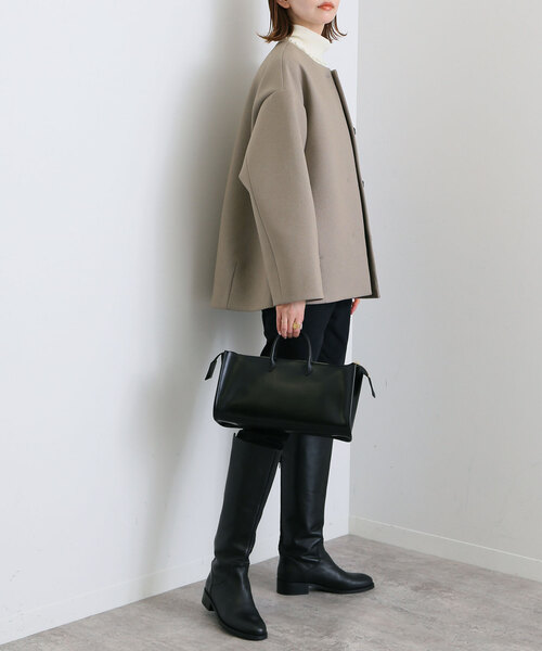 SLOBE IENA（スローブイエナ）の「ボンディングノーカラーブルゾン