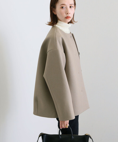 SLOBE IENA（スローブイエナ）の「ボンディングノーカラーブルゾン