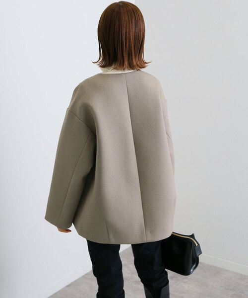SLOBE IENA（スローブイエナ）の「ボンディングノーカラーブルゾン