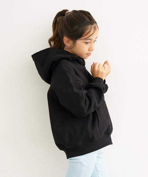 coca（coca）（コカ）の「【WEB限定セール】キッズ 親子お揃い裏起毛フーディー（スウェット・キッズ・ブルー/グレー/チャコールグレー/ブラック/ライトグレー/ネイビー/アイボリー・100/110/120/130/140）」の9枚目の写真