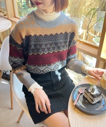 Ambre Ciel | ノルディックニット／【WEB/EC限定商品】(ニット/セーター)