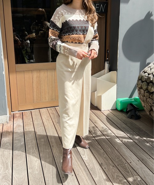 Ambre Ciel（アンブルシエル）の「ノルディックニット／【WEB/EC限定商品】（ニット/セーター・レディース・オフホワイト/グレー/ベージュ・FREE）」の10枚目の写真