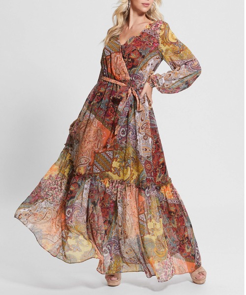 Guess（ゲス）の「Oriane Maxi Dress（ワンピース・レディース・その他・X-SMALL/SMALL/MEDIUM）」の8枚目の写真