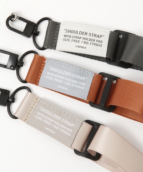 LAKOLE（ラコレ）の「マルチスマホストラップベルト / 174935（スマホグッズ・レディース・オレンジ/ベージュ/グレー/チャコール・FREE）」の7枚目の写真