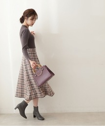 PROPORTION BODY DRESSING | チェックドッキングニットワンピース / 1212240025(ワンピース)