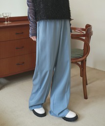 【低身長 / 高身長用 サイズ&丈が選べるスラックス , 男女兼用/UNISEX】【 12color / 3size/ 3lengths 】【 足長効果あり】ベーシックワイドスラックス