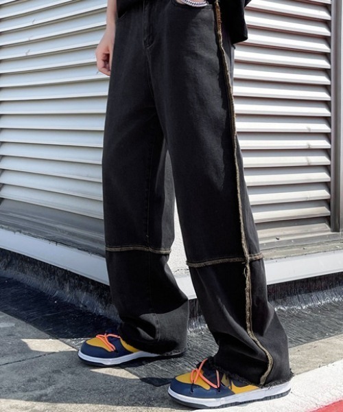 MGV(エムジーヴィー)の「ストレートラインデニム(デニムパンツ・メンズ・ブラック/ライトブルー/ホワイト・MEDIUM/LARGE/X-LARGE)」の3枚目の写真