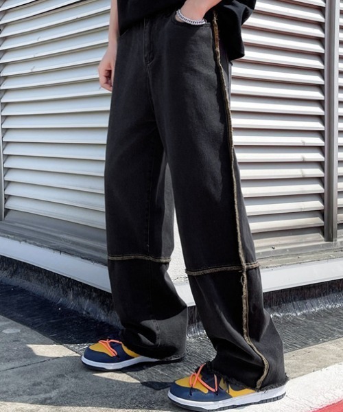 MGV(エムジーヴィー)の「ストレートラインデニム(デニムパンツ・メンズ・ブラック/ライトブルー/ホワイト・MEDIUM/LARGE/X-LARGE)」の5枚目の写真