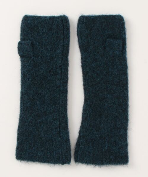 notch.（ノッチ）の「ウール混アームウォーマー（手袋・レディース・グリーン/ライトグレー/ブルー・ONESIZE）」の4枚目の写真