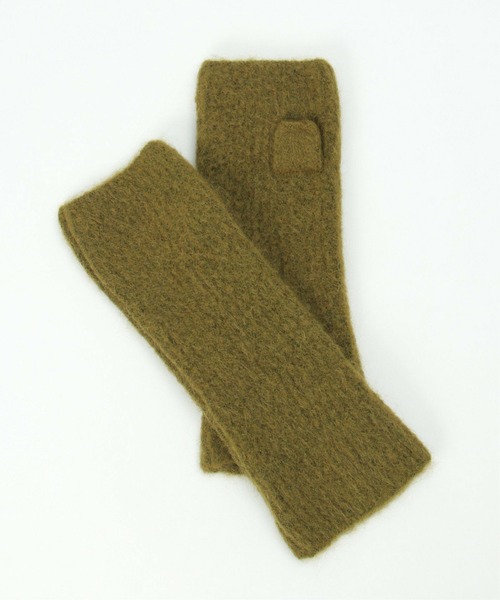 notch.（ノッチ）の「ウール混アームウォーマー（手袋・レディース・グリーン/ライトグレー/ブルー・ONESIZE）」の6枚目の写真
