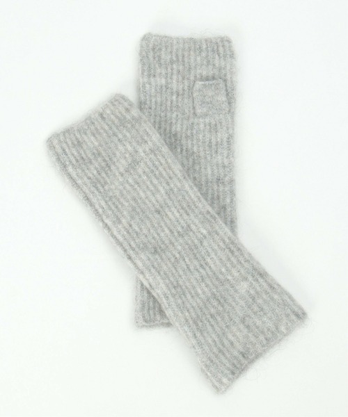 notch.（ノッチ）の「ウール混アームウォーマー（手袋・レディース・グリーン/ライトグレー/ブルー・ONESIZE）」の8枚目の写真