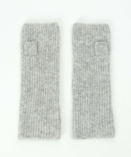 notch.（ノッチ）の「ウール混アームウォーマー（手袋・レディース・グリーン/ライトグレー/ブルー・ONESIZE）」の9枚目の写真