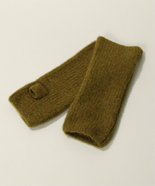 notch.（ノッチ）の「ウール混アームウォーマー（手袋・レディース・グリーン/ライトグレー/ブルー・ONESIZE）」の14枚目の写真