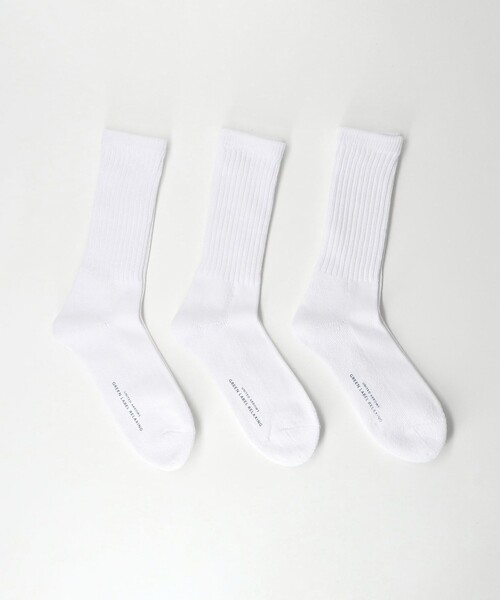 green label relaxing(グリーンレーベルリラクシング)の「GLR クルー 3P ソックス(ソックス/靴下・メンズ・ナチュラル/その他1/オフホワイト/ホワイト/その他2/その他3/その他4/その他5/その他6・FREE)」の6枚目の写真